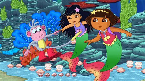 dora the explorer mermaids|dora turns into a mermaid.